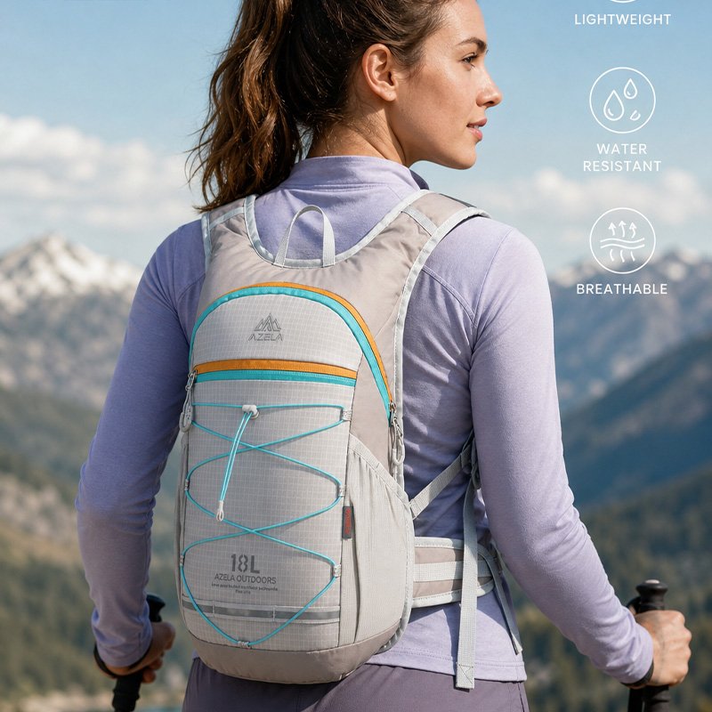 AZELA Trekking Pack A1397 Lake Blue 35L Lightweight Hiking