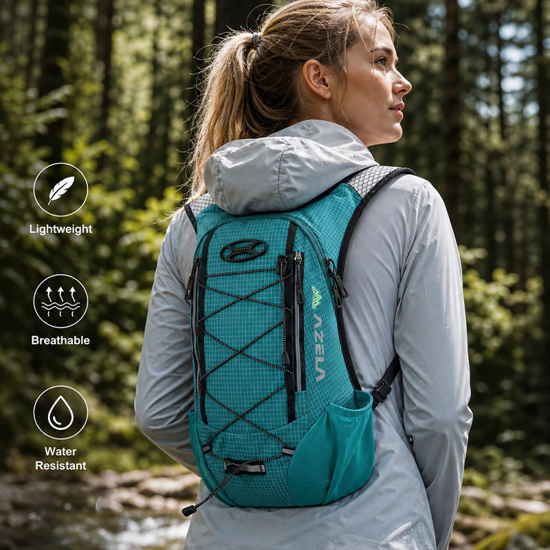 AZELA Trekking Pack 40L Lightweight Durable Orange Black