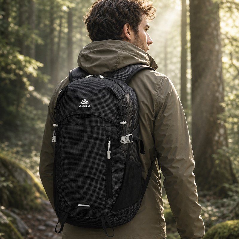 AZELA Premium Trekking Pack A1332 Black White Durable Travel Gear