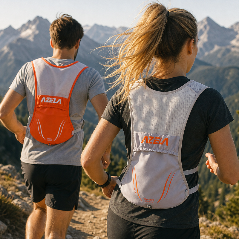AZELA Trekking Pack 35L Lightweight Orange Gray