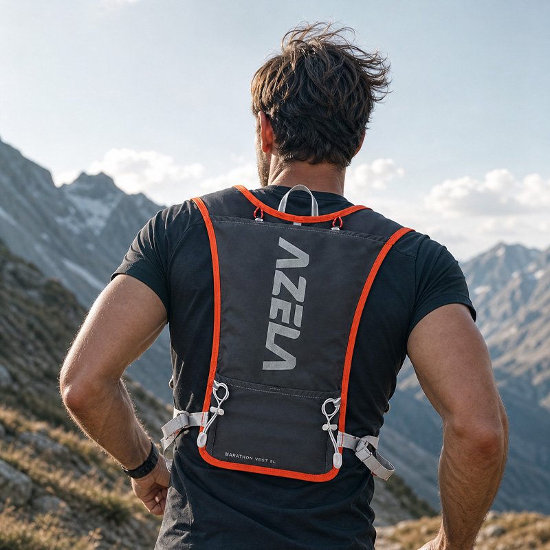 AZELA Trekking Pack A1318 Lightweight Orange Purple Green Black