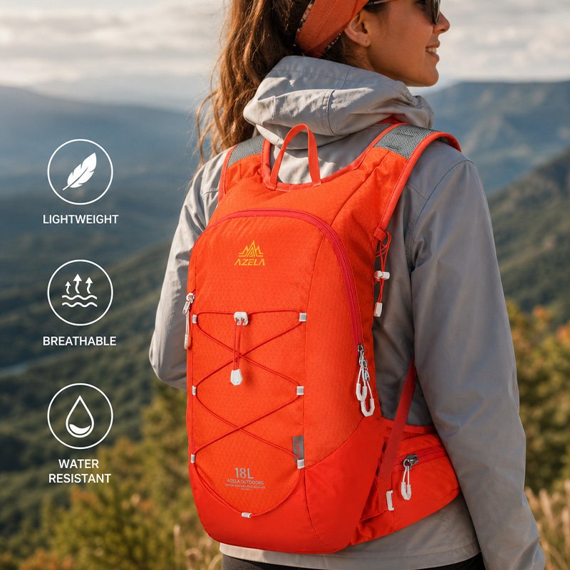 AZELA Trekking Pack 40L Lightweight Waterproof Gray