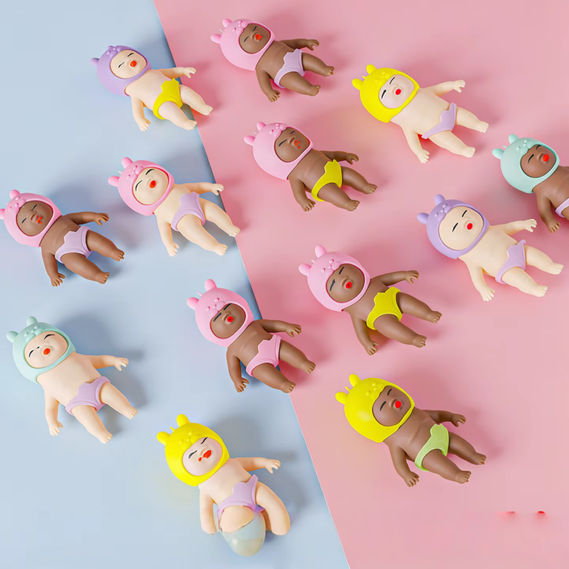 Various Colored Black Doll Squishy Toys, Cute and Funny Palm Puppets, Rebound Squishy Toys