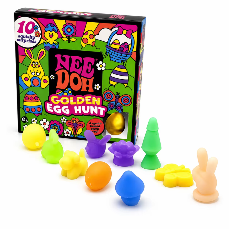 NEE DOH  Golden Egg Treasure Hunt Series Nid Advent Calendar Blind Box Squishy Gift Box Toy, Perfect for Boys and Girls Collectibles