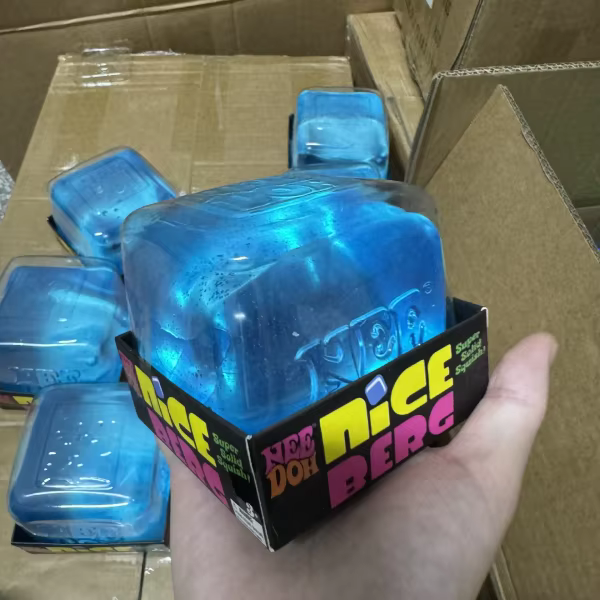 NEE DOH  Different Color Stress-relief Ice Cubes, Slow Rebound square Squeeze Toys, Suitable for Boys and Girls to Collect