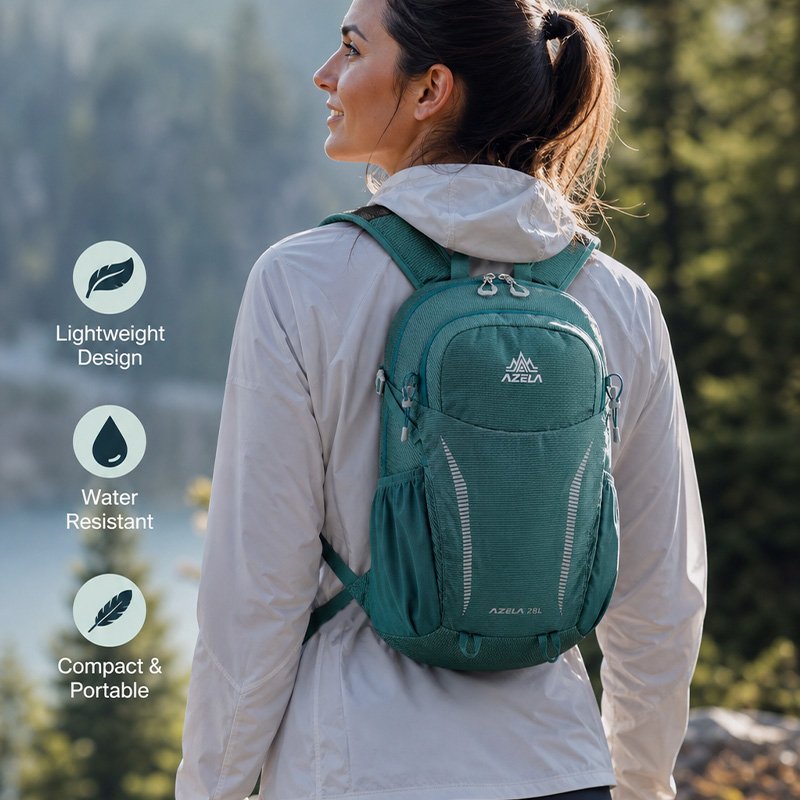 AZELA Premium Trekking Pack Light Green 50L Durable Backpack
