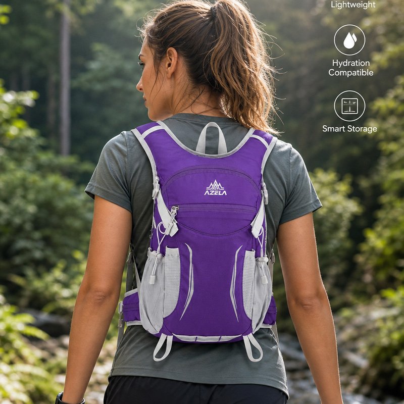 AZELA Trekking Pack 40L Waterproof Lightweight Hiking Backpack