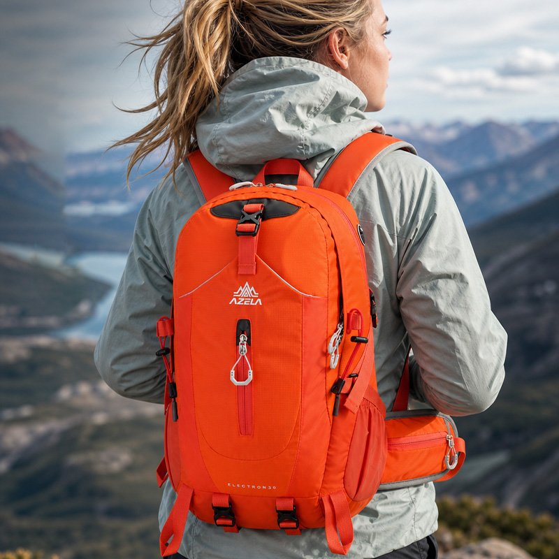 AZELA 30L Trekking Backpack Lightweight Waterproof Hiking Daypack