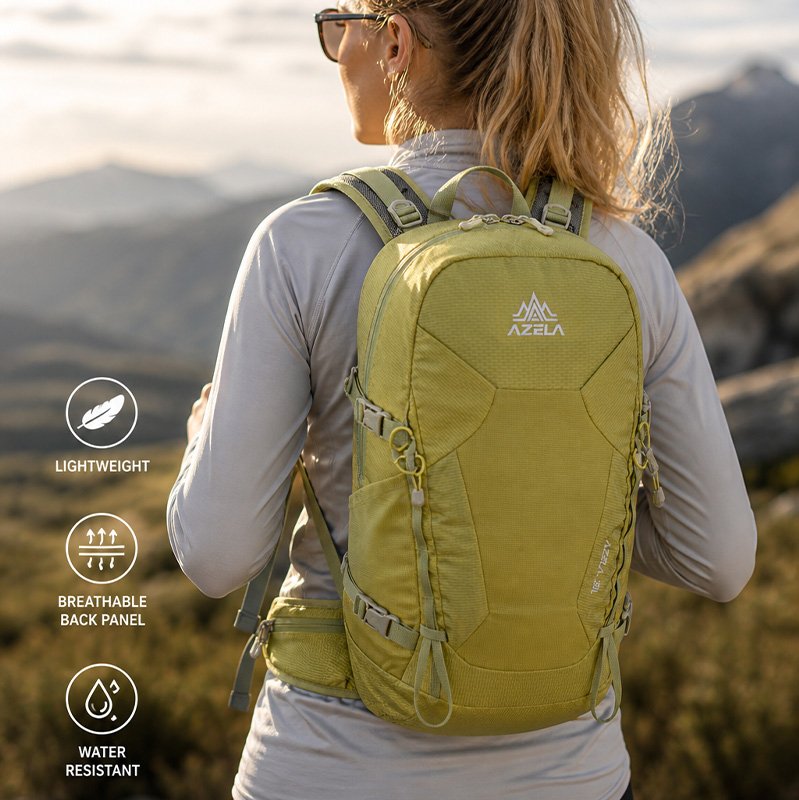 AZELA Premium Trekking Pack 45L Lightweight Outdoor Backpack