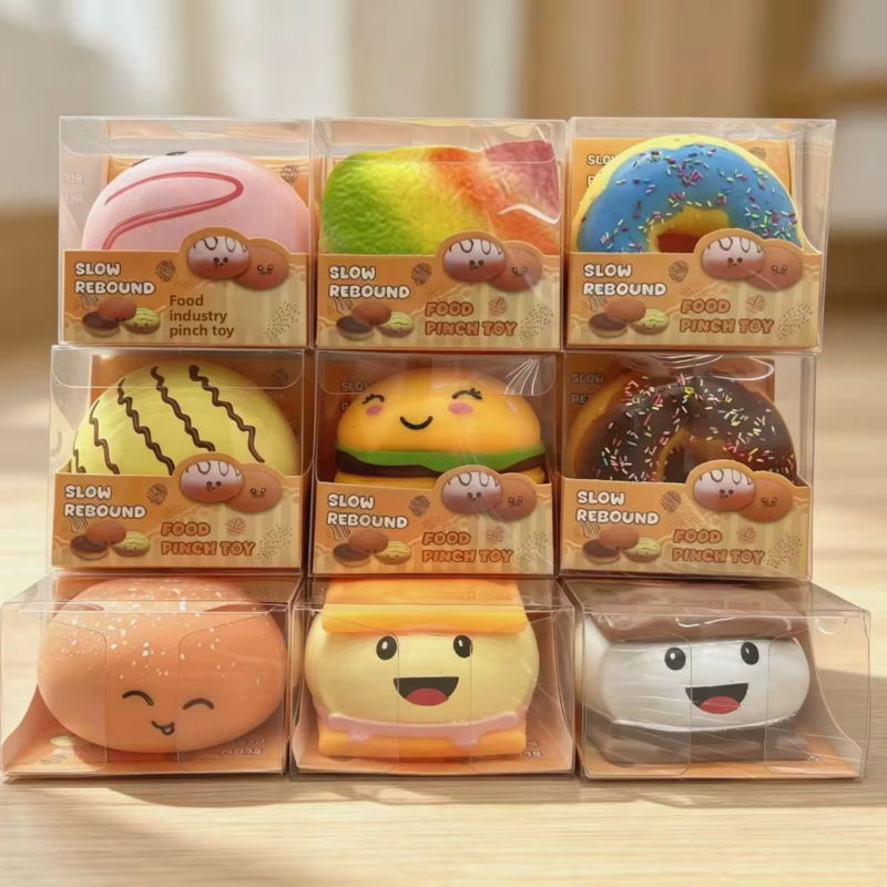 Cute Creative Funny Shapes, Realistic Food Stress Relief Squeeze Toys, Innovative Stress-relief Squishy Toys