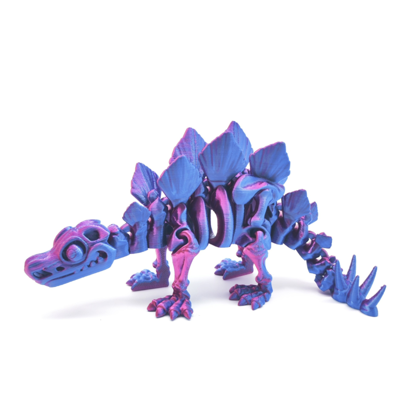 3D printed dinosaur toy, skeleton joint movable figurine toy, craft decoration dinosaur toy moq：100pcs