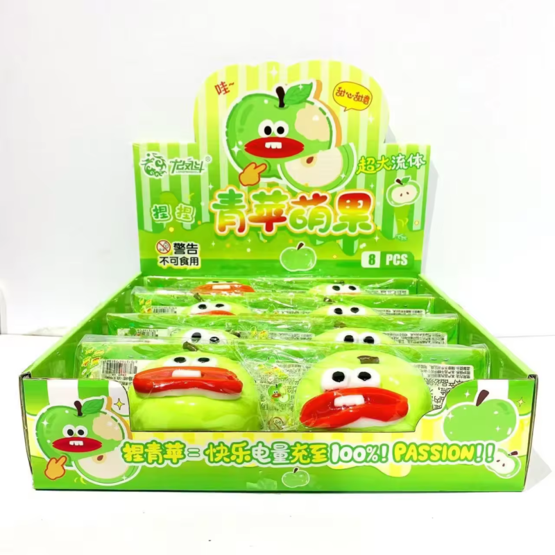 Various Shaped Small Dessert Fluid Squishy Cute Cartoon Squeeze Stress Relief Toys, Suitable for Boys and Girls to Collect
