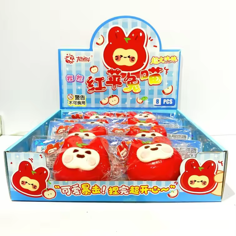 Various Shaped Small Dessert Fluid Squishy Cute Cartoon Squeeze Stress Relief Toys, Suitable for Boys and Girls to Collect