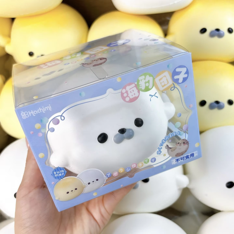 Creative Cute Funny Simulation Big Seal Dumpling Slow Rising Ultra Soft Stress Relief Squeeze Toy