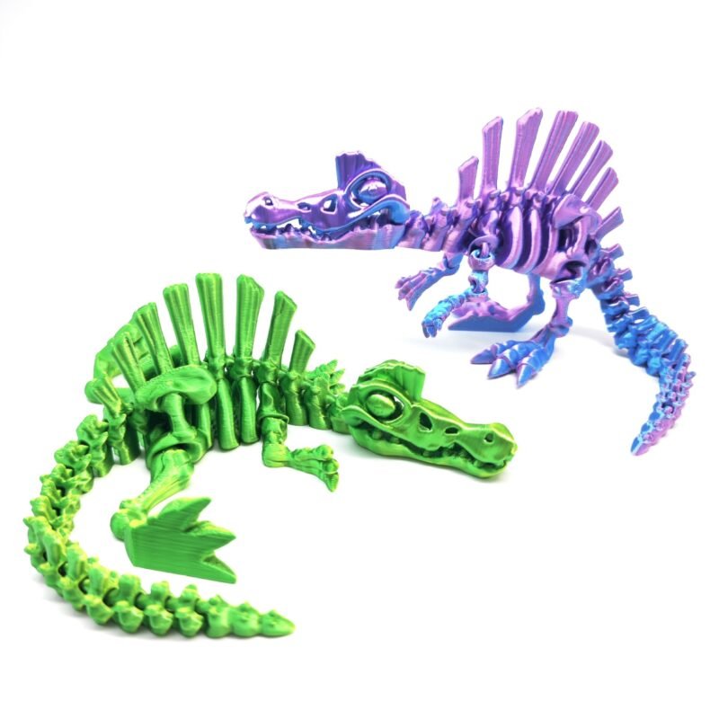 3D Printed Stegosaurus Jurassic Dinosaur Series with Movable Joints and Openable Mouth, Children’s Toy for Stress Relief