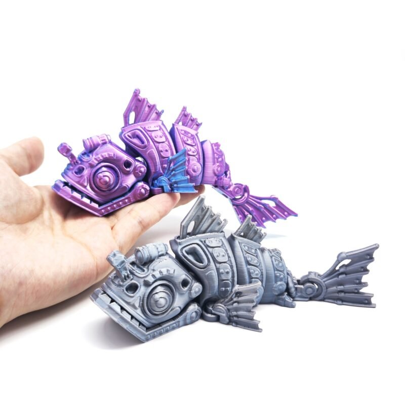 Stress Relief Toy 3D Printed Cyber Mecha Ankang Fish Jointed Movable Collectible Cartoon Figurine