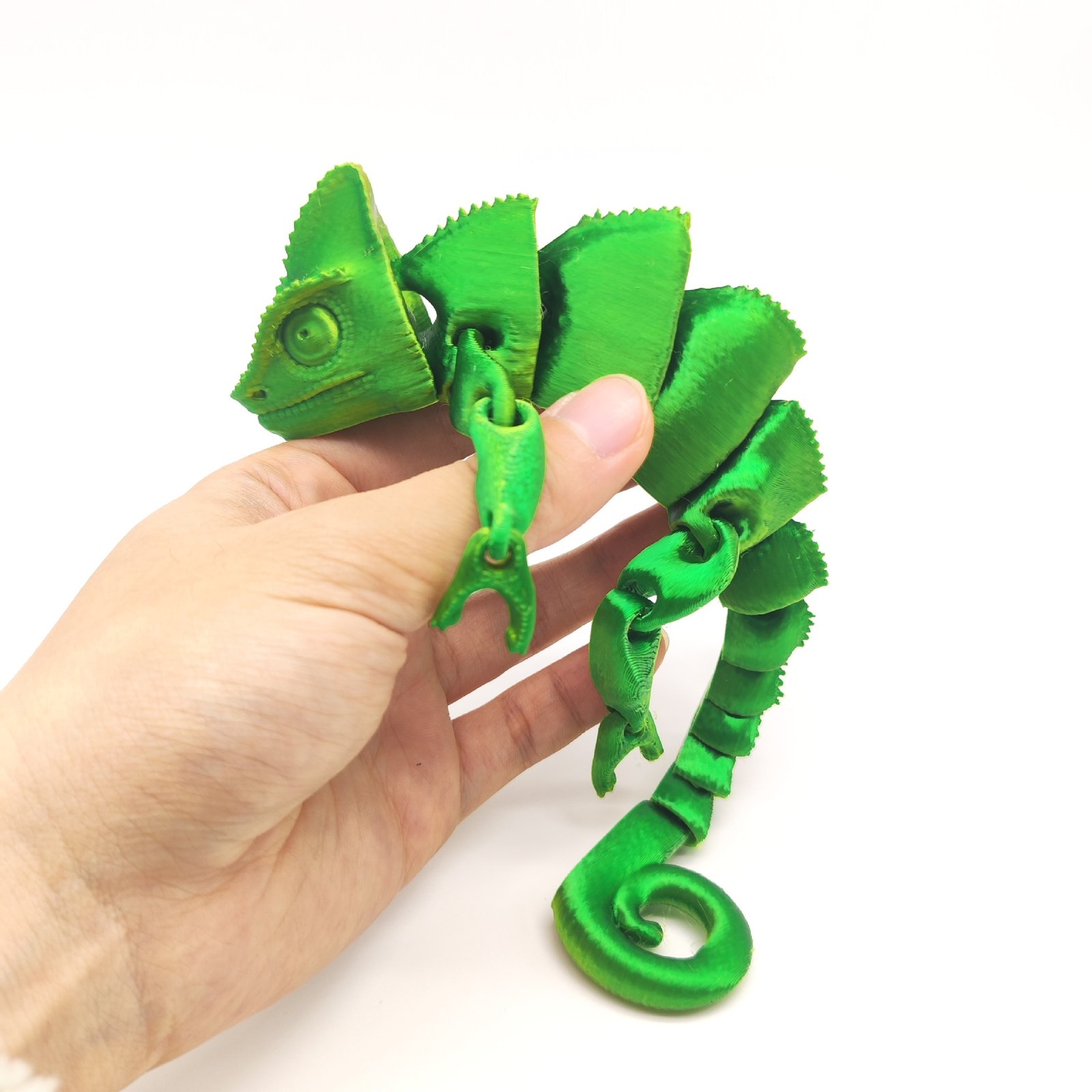 3D Printed Chameleon Tail Lizard Multi-Joint Movable Model Gift Decoration Wholesale 3D Colorful